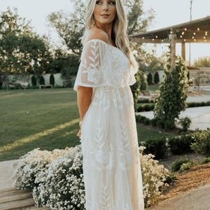 Baltic Born Leon Off The Shoulder Maxi Dress XS